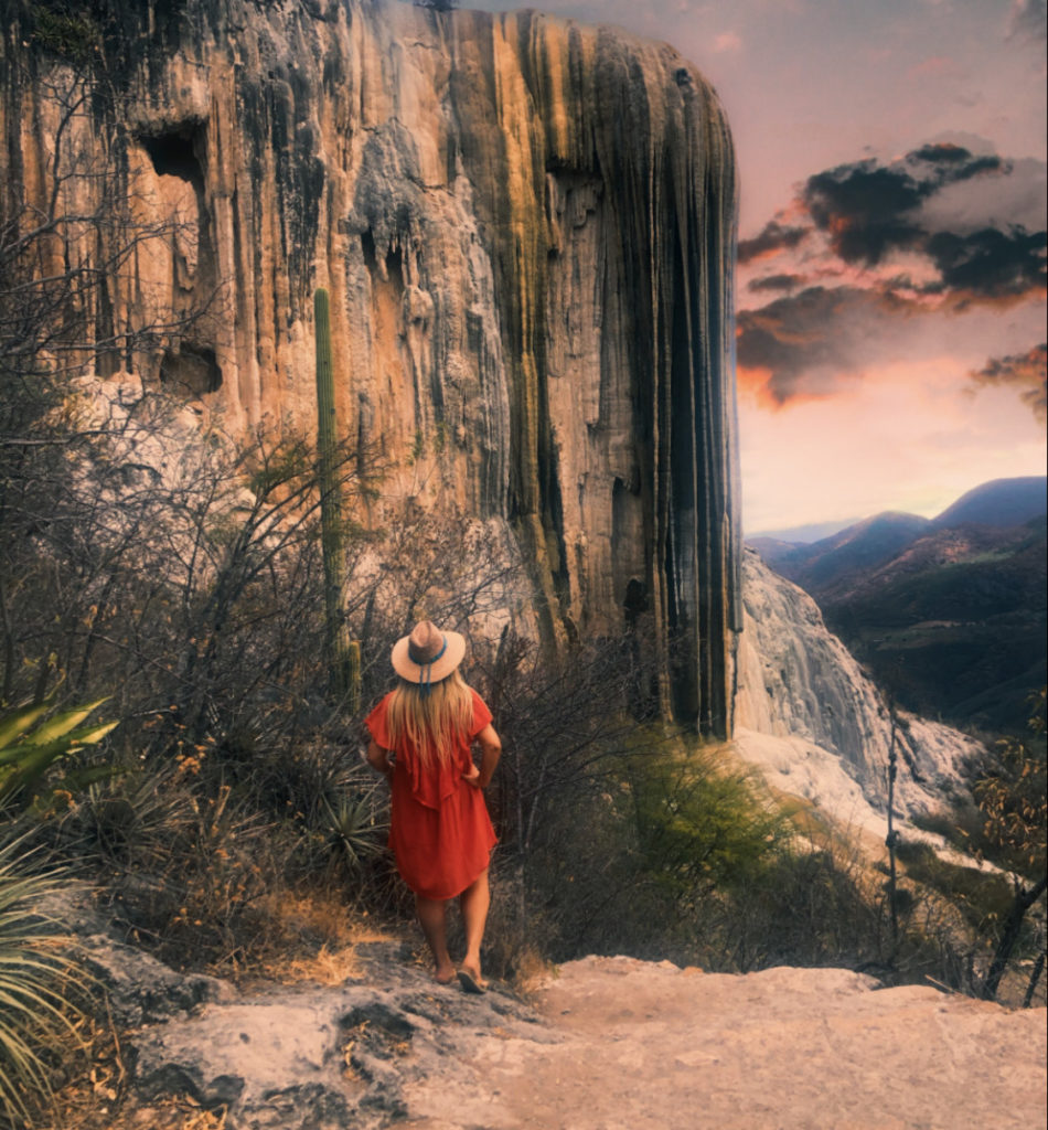 cvascadas de hierve el agua